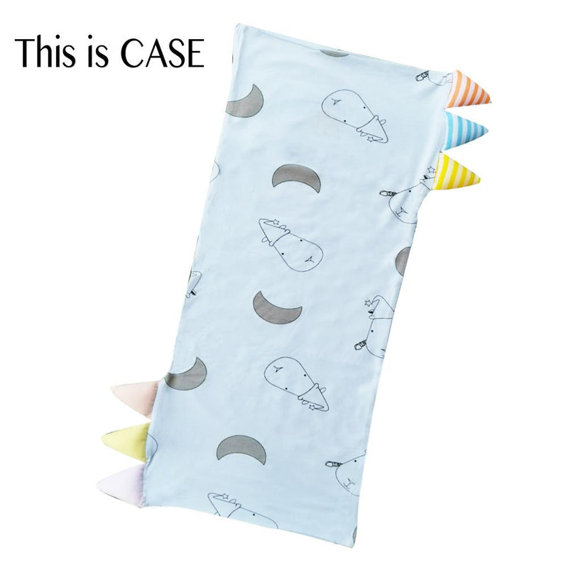 Bed-Time Buddy™ Case Big Moon & Sheepz Blue with Color & Stripe tag - Medium