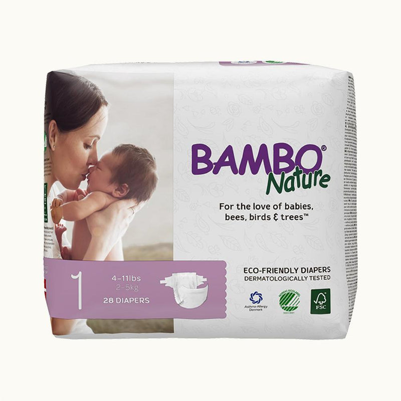 Bambo Nature Baby Diaper [Size 1 / 2-5kg] 28/pack