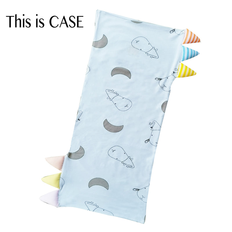 Bed-Time Buddy Case Big Moon & Sheepz Blue with Color & Stripe tag - Small