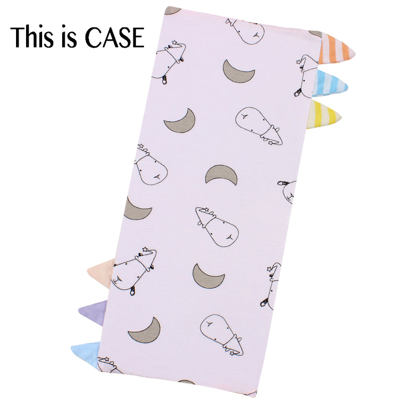 Bed-Time Buddy™ Case Small Moon & Sheepz Pink with Color & Stripe tag - Jumbo