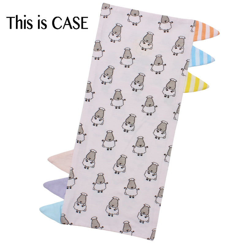 Bed-Time Buddy™ Case Small Sheepz Pink with Color & Stripe tag - Jumbo