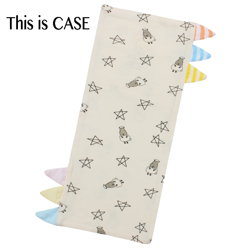 Bed-Time Buddy™ Case Small Star & Sheepz Yellow with Color & Stripe tag - Jumbo
