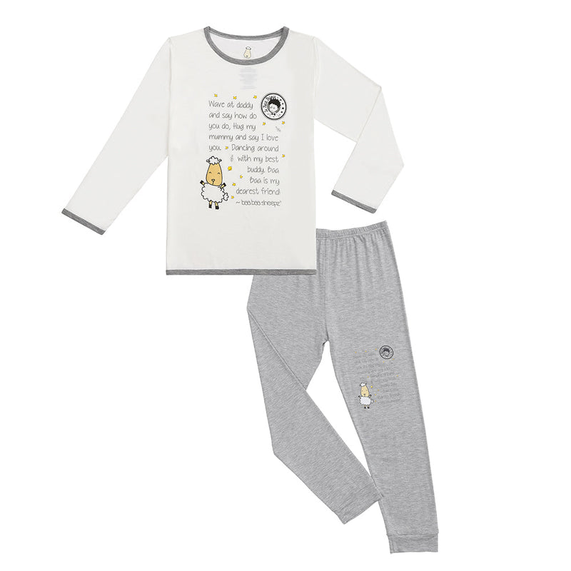 Pyjamas Set D07 White + D07 Grey