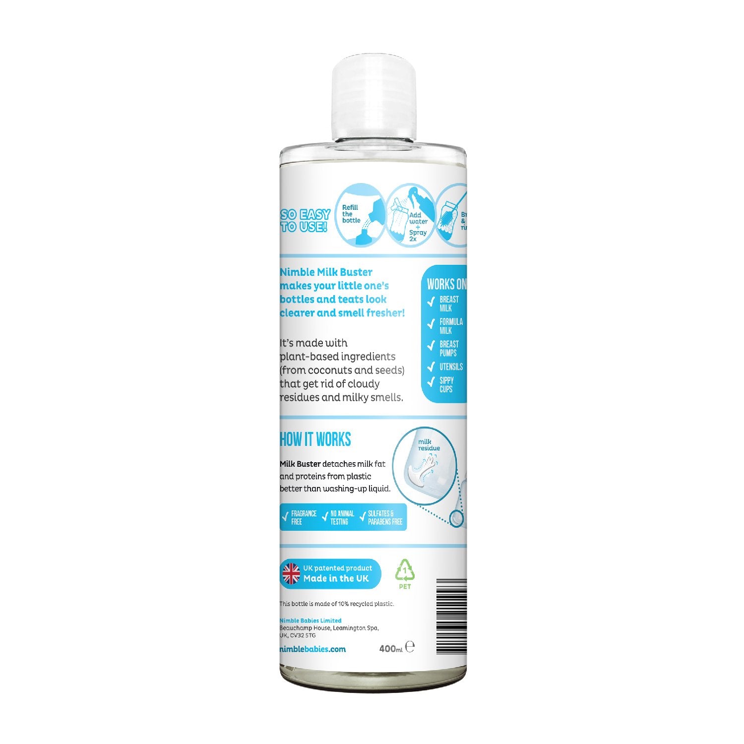 Nimble Milk Buster - Refill Size 400 ml