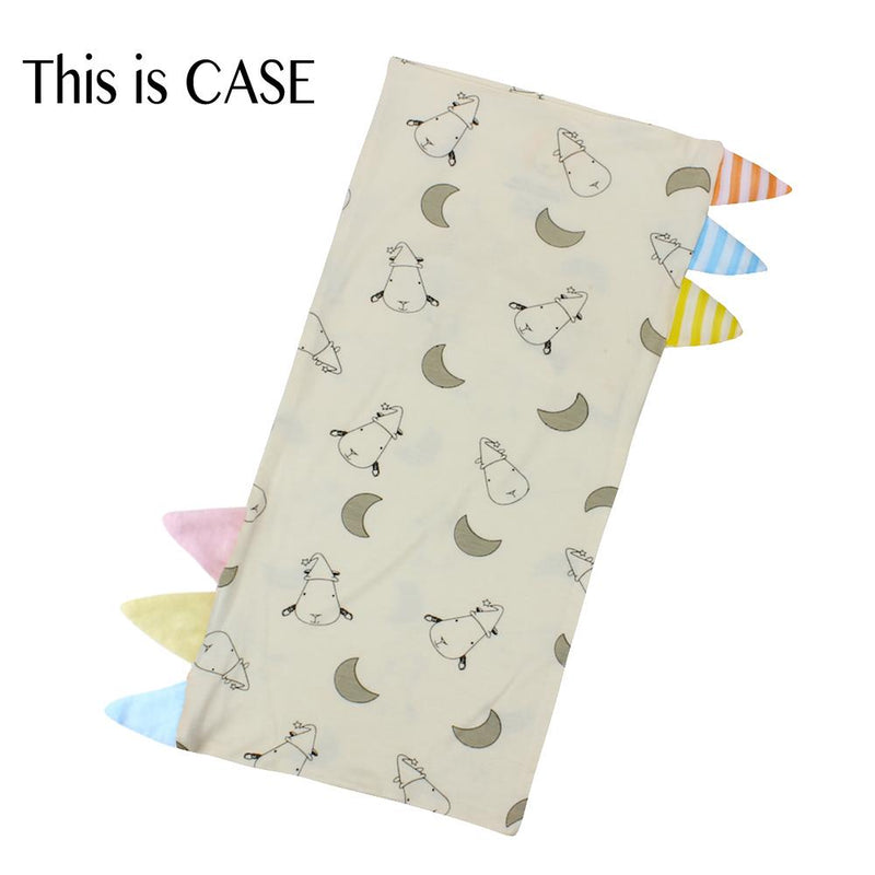 Bed-Time Buddy™ Case Small Moon & Sheepz Yellow with Color & Stripe tag - Medium