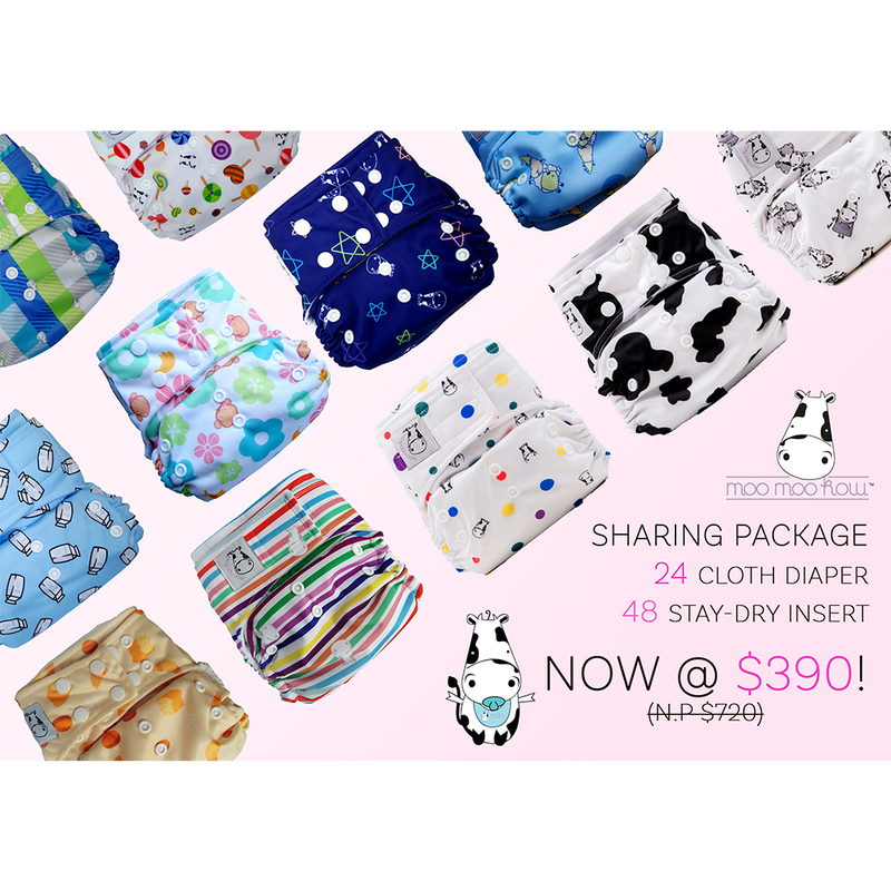 Sharing Package - 24 Moo Moo Kow® Diapers