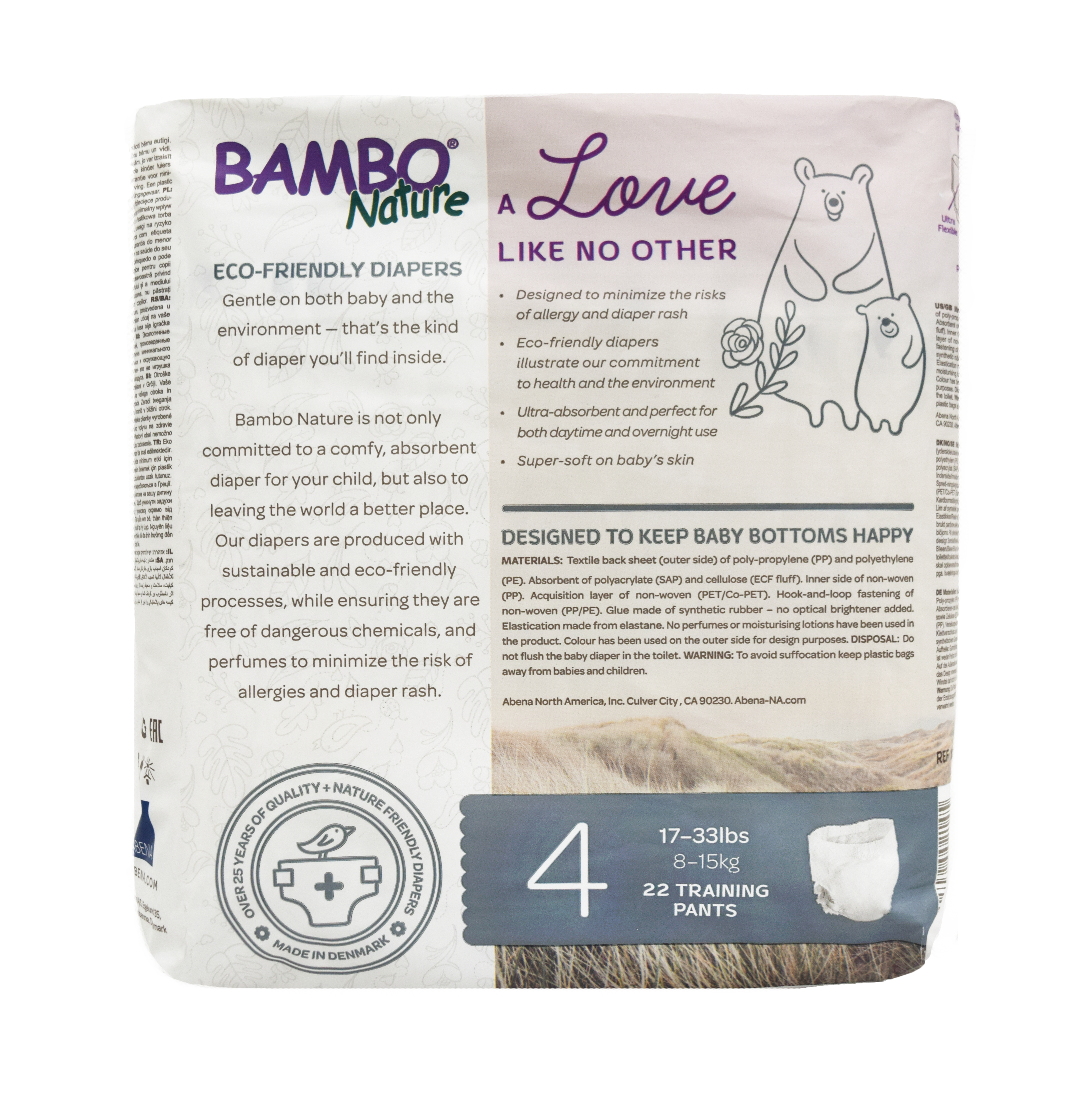 Bambo Nature Training Pants Large (8-15kg) [5 pack, 110pcs/5 pack]
