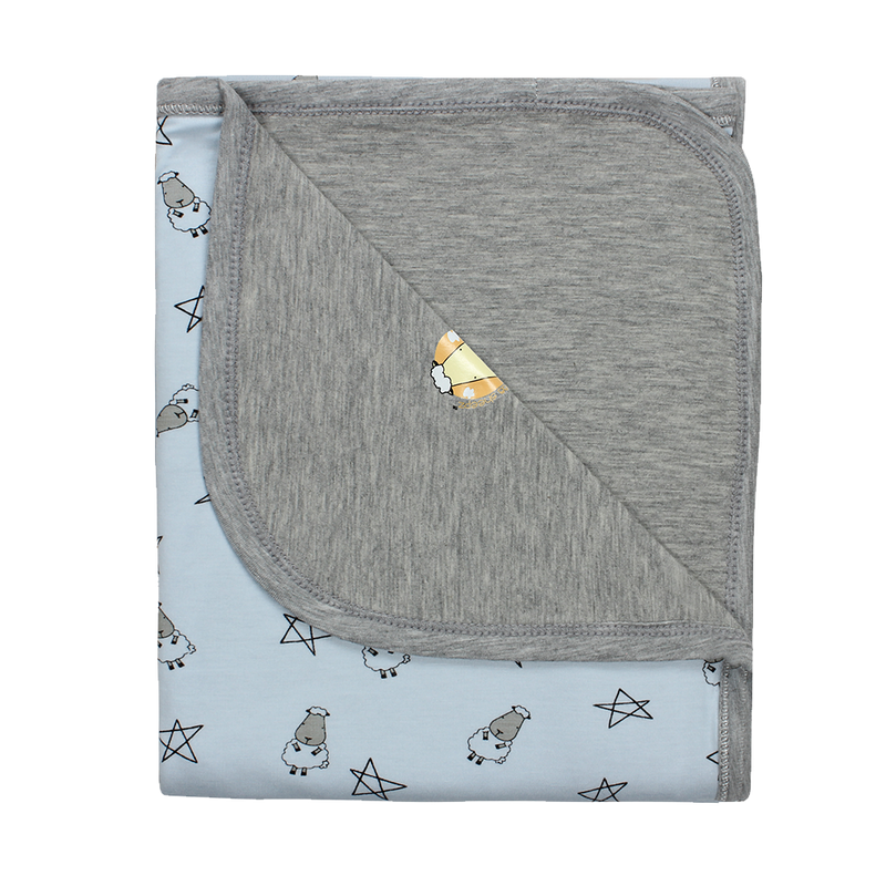 Double Layer Blanket Small Star & Sheepz Blue - 36M