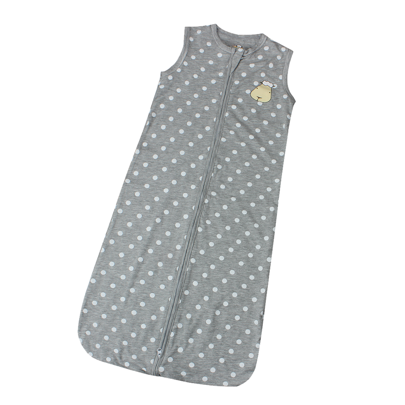 Wearable Blanket Zip Grey Polka Dot