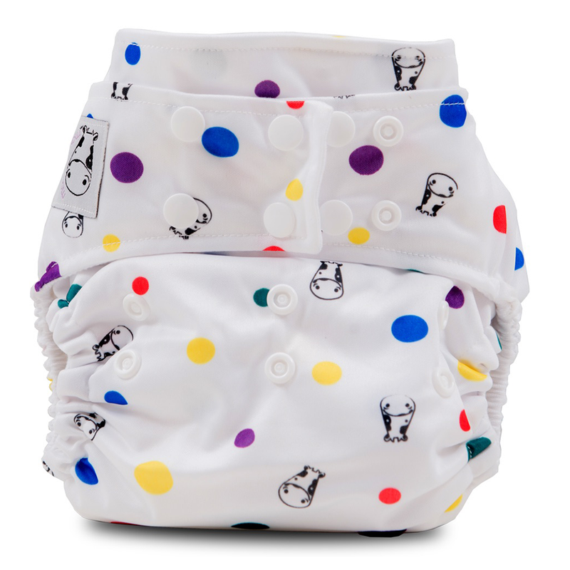 BAMBOO Cloth Diaper One Size Snap - Dot Dot