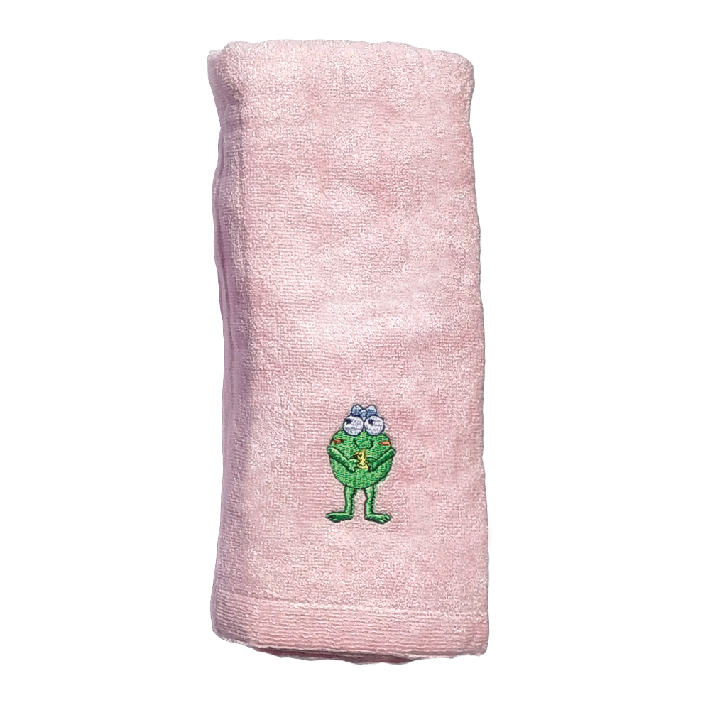 CrokCrokFrok Bamboo Towel for Baby & Kids - Pink - Small