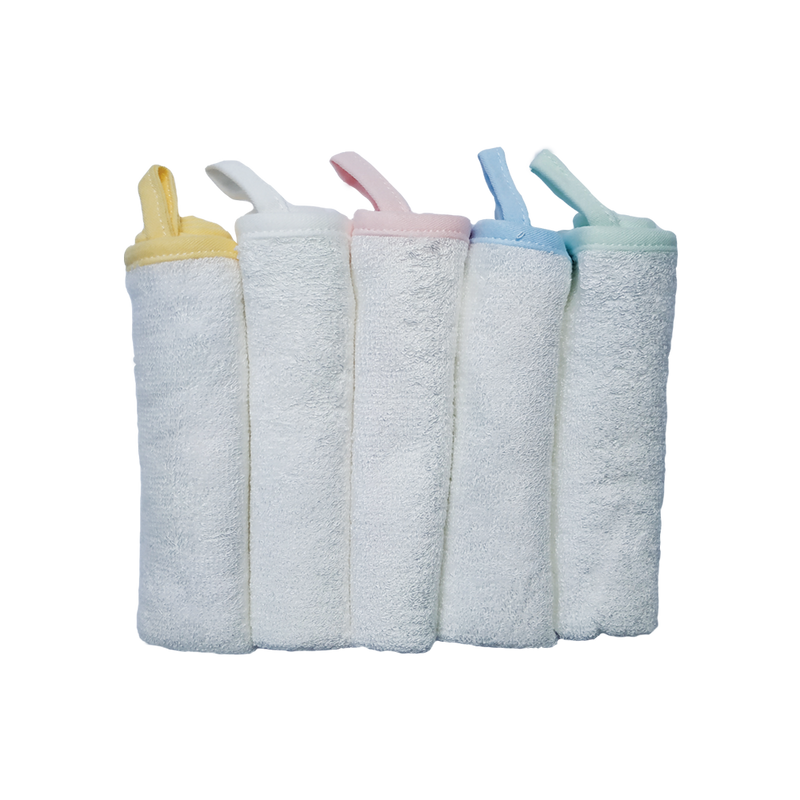 CrokCrokFrok Bamboo Wash Cloth - Bundle of 5 Pieces